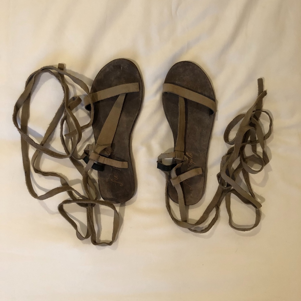 Free People Suede Gladiator Sandals